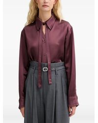 Isabelle Blanche - Tie-Neck Shirt - Lyst