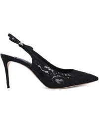 Casadei - Chanel Liber Tiff Slingback-Pumps mit Spitze - Lyst