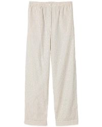 Miu Miu - Striped Poplin Pajama Pants - Lyst