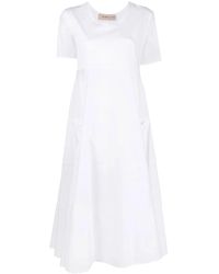 Blanca Vita - Tiered Short-Sleeve Dress - Lyst