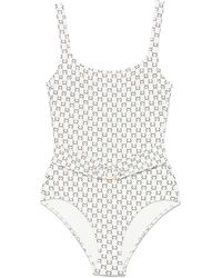 Twinset - Badeanzug Mit Logo-Print - Lyst