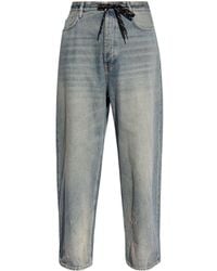 Balenciaga - Jeans Met Trekkoord En Wijde Pijpen - Lyst