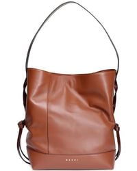 Marni - Small Pod 2.0 Leather Bucket Bag - Lyst