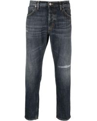 Dondup - Distressed-effect Tapered Jeans - Lyst