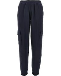 Emporio Armani - Pantaloni Cargo Con Vita Elasticizzata - Lyst