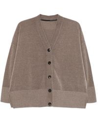 Rrd - Button-Front Ribbed Cardigan - Lyst