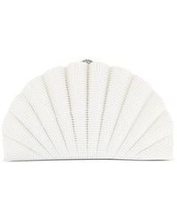 Judith Leiber - Origami Crystal-Embellished Shell Clutch Bag - Lyst