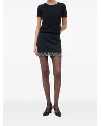 STAUD - Verfraaide Mini-Rok - Lyst