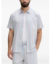 Lacoste - Gestreept Katoenen Overhemd - Lyst