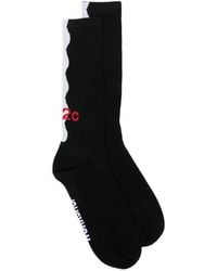 032c - Intarsia-knit Logo Socks - Lyst
