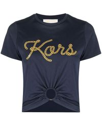 MICHAEL Michael Kors - T-shirt en coton à fronces - Lyst