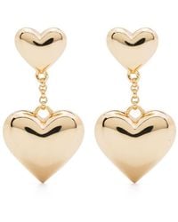 Maje - Heart-shaped Drop Earrings - Lyst