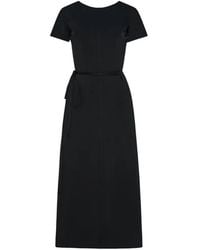 Another Tomorrow - Boat-Neck Midi Dress - Lyst