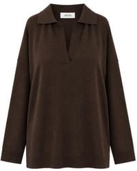 Jucca - Drop-Shoulder V-Neck Sweater - Lyst