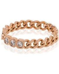 SHAY - 18K Rose Chain-Link Diamond Ring - Lyst