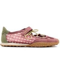 HOFF - Bridge Gingham-Pattern Touch-Strap Sneakerinas - Lyst