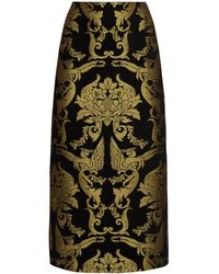 La DoubleJ - Printed Pencil Skirt - Lyst