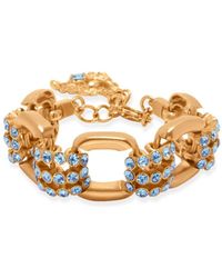 Oscar de la Renta - Pavé-crystal Link Bracelet - Lyst