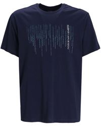 Armani Exchange - T-shirt en coton à logo imprimé - Lyst