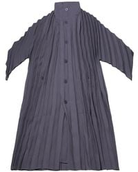 Homme Plissé Issey Miyake - Edge Pleated Button Coat - Lyst