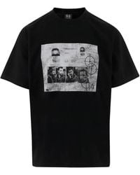 44 Label Group - Kurzärmeliges T-Shirt mit grafischem Print - Lyst
