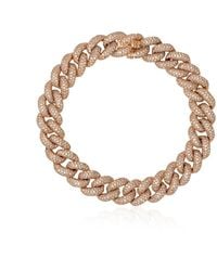 SHAY - 18kt gold and diamond link bracelet - Lyst