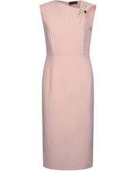Liu Jo - Vestido midi con cuello redondo - Lyst