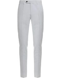 Moorer - Carlon-Ves Ribfluwelen Broek - Lyst