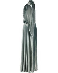 Alberta Ferretti - Abito Midi Con Scollo Drappeggiato - Lyst