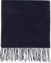 Brioni - Embroidered-Fringe Scarf - Lyst