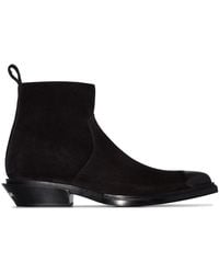 Balenciaga - Black Pointed Toe Ankle Boots - Lyst