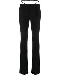 DSquared² - Strap-detail Flared Trousers - Lyst