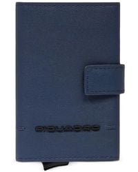 Piquadro - Logo-Plaque Touch-Strap Wallet - Lyst