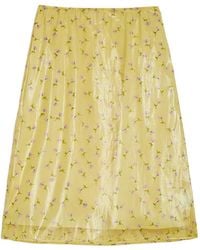 Jil Sander - Printed Midi Skirt - Lyst