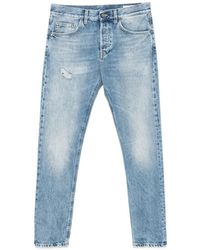 Dondup - Distressed Faded-Effect Jeans - Lyst