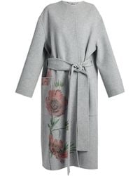 Erdem - Floral-Print Belted Coat - Lyst
