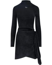 DIESEL - Abito A Collo Alto Con Cut-Out - Lyst