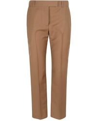 McQueen - Wool Straight Trousers - Lyst