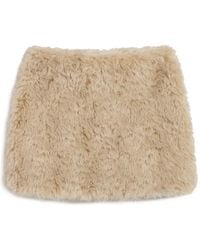 Apparis - Pia Sherpa Mini Skirt - Lyst