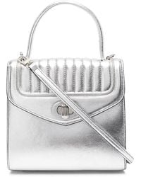 Delage - Freda Metallic Leather Tote Bag - Lyst