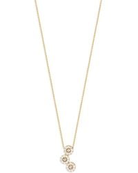 Officina Bernardi - 18Kt Moon Grace Diamond Necklace - Lyst