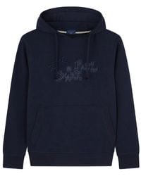 Paul & Shark - Logo-Embroidered Drawstring Hoodie - Lyst