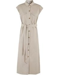 Barbour - Belted Shirt Dress - Lyst