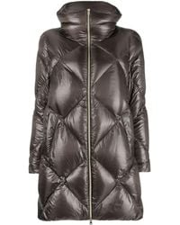 Herno - Diamond-quilted Padded Coat - Lyst