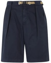 White Sand - Belted Pleated Shorts - Lyst
