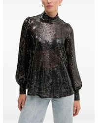 AllSaints - Whitney Bluse mit Stehkragen - Lyst