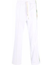 Casablancabrand - Embroidered-logo Striped joggers - Lyst