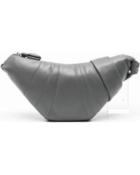 Lemaire - Croissant Geknoopte Leren Schoudertas - Lyst