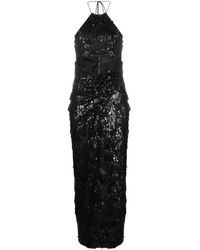 ROTATE BIRGER CHRISTENSEN - スパンコール ホルターネック ドレス - Lyst
