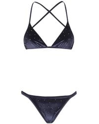 Balmain - Stud-Embellished Velvet Bikini - Lyst
